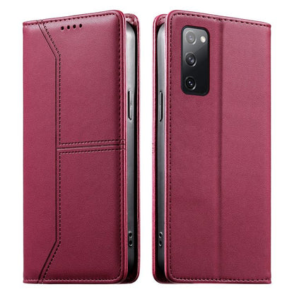 Stitched Line Magnetic RFID Vegan Leather Phone Case, For Samsung Galaxy S25 Ultra 5G, For Samsung Galaxy S24 FE 5G, For Samsung Galaxy S24 Ultra 5G, For Samsung Galaxy S23 FE 5G, For Samsung Galaxy S23 Ultra 5G, For Samsung Galaxy S23+ 5G             ...