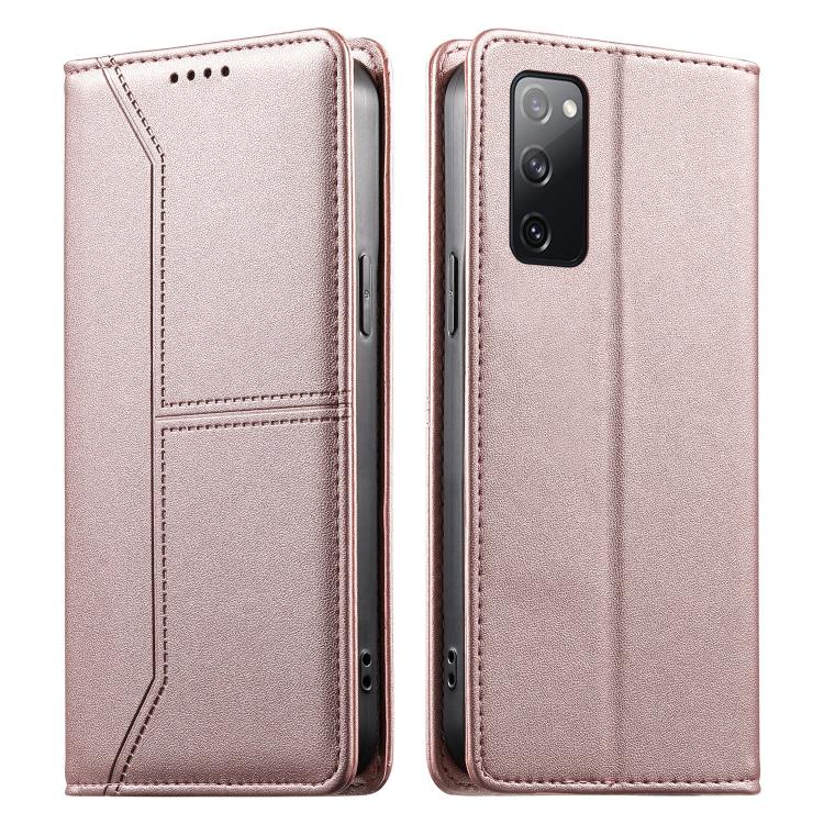Stitched Line Magnetic RFID Vegan Leather Phone Case, For Samsung Galaxy S25 Ultra 5G, For Samsung Galaxy S24 FE 5G, For Samsung Galaxy S24 Ultra 5G, For Samsung Galaxy S23 FE 5G, For Samsung Galaxy S23 Ultra 5G, For Samsung Galaxy S23+ 5G             ...