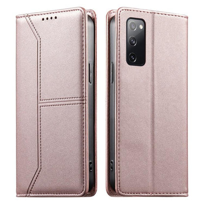 Stitched Line Magnetic RFID Vegan Leather Phone Case, For Samsung Galaxy S25 Ultra 5G, For Samsung Galaxy S24 FE 5G, For Samsung Galaxy S24 Ultra 5G, For Samsung Galaxy S23 FE 5G, For Samsung Galaxy S23 Ultra 5G, For Samsung Galaxy S23+ 5G             ...