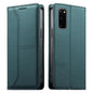Stitched Line Magnetic RFID Vegan Leather Phone Case, For Samsung Galaxy S22+ 5G, For Samsung Galaxy S22 5G, For Samsung Galaxy S21 FE 5G, For Samsung Galaxy S21 5G, For Samsung Galaxy S21+ 5G, For Samsung Galaxy S21 Ultra 5G, For Samsung Galaxy S20 Ul...
