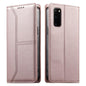 Stitched Line Magnetic RFID Vegan Leather Phone Case, For Samsung Galaxy S22+ 5G, For Samsung Galaxy S22 5G, For Samsung Galaxy S21 FE 5G, For Samsung Galaxy S21 5G, For Samsung Galaxy S21+ 5G, For Samsung Galaxy S21 Ultra 5G, For Samsung Galaxy S20 Ul...