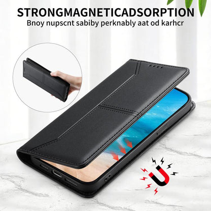 Stitched Line Magnetic RFID Vegan Leather Phone Case, For Galaxy S26 FE 5G, For Samsung Galaxy S26+ 5G, For Samsung Galaxy S26 Edge 5G, For Samsung Galaxy S26 Ultra 5G, For Samsung Galaxy S26 5G, For Samsung Galaxy S25 FE 5G                            ...
