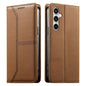 Stitched Line Magnetic RFID Vegan Leather Phone Case, For Galaxy S26 FE 5G, For Samsung Galaxy S26+ 5G, For Samsung Galaxy S26 Edge 5G, For Samsung Galaxy S26 Ultra 5G, For Samsung Galaxy S26 5G, For Samsung Galaxy S25 FE 5G                            ...