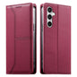 Stitched Line Magnetic RFID Vegan Leather Phone Case, For Galaxy S26 FE 5G, For Samsung Galaxy S26+ 5G, For Samsung Galaxy S26 Edge 5G, For Samsung Galaxy S26 Ultra 5G, For Samsung Galaxy S26 5G, For Samsung Galaxy S25 FE 5G                            ...