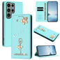 Ballet Girl Diamond Studded RFID Vegan Leather Phone Case, For Samsung Galaxy S23 Ultra 5G, For Samsung Galaxy S23+ 5G, For Samsung Galaxy S23 5G, For Samsung Galaxy S22 Ultra 5G, For Samsung Galaxy S22+ 5G, For Samsung Galaxy S22 5G