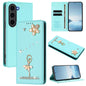 Ballet Girl Diamond Studded RFID Vegan Leather Phone Case, For Samsung Galaxy S25 / S24 5G, For Samsung Galaxy S25+ / S24+ 5G, For Samsung Galaxy S25 Ultra 5G, For Samsung Galaxy S24 FE 5G, For Samsung Galaxy S24 Ultra 5G, For Samsung Galaxy S23 FE 5G