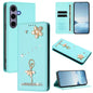 Ballet Girl Diamond Studded RFID Vegan Leather Phone Case, For Samsung Galaxy S25 / S24 5G, For Samsung Galaxy S25+ / S24+ 5G, For Samsung Galaxy S25 Ultra 5G, For Samsung Galaxy S24 FE 5G, For Samsung Galaxy S24 Ultra 5G, For Samsung Galaxy S23 FE 5G