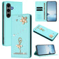 Ballet Girl Diamond Studded RFID Vegan Leather Phone Case, For Samsung Galaxy S25 / S24 5G, For Samsung Galaxy S25+ / S24+ 5G, For Samsung Galaxy S25 Ultra 5G, For Samsung Galaxy S24 FE 5G, For Samsung Galaxy S24 Ultra 5G, For Samsung Galaxy S23 FE 5G