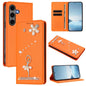 Ballet Girl Diamond Studded RFID Vegan Leather Phone Case, For Samsung Galaxy S25 / S24 5G, For Samsung Galaxy S25+ / S24+ 5G, For Samsung Galaxy S25 Ultra 5G, For Samsung Galaxy S24 FE 5G, For Samsung Galaxy S24 Ultra 5G, For Samsung Galaxy S23 FE 5G