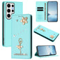 Ballet Girl Diamond Studded RFID Vegan Leather Phone Case, For Samsung Galaxy S25 / S24 5G, For Samsung Galaxy S25+ / S24+ 5G, For Samsung Galaxy S25 Ultra 5G, For Samsung Galaxy S24 FE 5G, For Samsung Galaxy S24 Ultra 5G, For Samsung Galaxy S23 FE 5G
