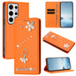 Ballet Girl Diamond Studded RFID Vegan Leather Phone Case, For Samsung Galaxy S25 / S24 5G, For Samsung Galaxy S25+ / S24+ 5G, For Samsung Galaxy S25 Ultra 5G, For Samsung Galaxy S24 FE 5G, For Samsung Galaxy S24 Ultra 5G, For Samsung Galaxy S23 FE 5G