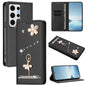Ballet Girl Diamond Studded RFID Vegan Leather Phone Case, For Samsung Galaxy S25 / S24 5G, For Samsung Galaxy S25+ / S24+ 5G, For Samsung Galaxy S25 Ultra 5G, For Samsung Galaxy S24 FE 5G, For Samsung Galaxy S24 Ultra 5G, For Samsung Galaxy S23 FE 5G