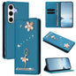 Ballet Girl Diamond Studded RFID Vegan Leather Phone Case, For Samsung Galaxy S25 / S24 5G, For Samsung Galaxy S25+ / S24+ 5G, For Samsung Galaxy S25 Ultra 5G, For Samsung Galaxy S24 FE 5G, For Samsung Galaxy S24 Ultra 5G, For Samsung Galaxy S23 FE 5G