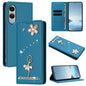 Ballet Girl Diamond Studded RFID Vegan Leather Phone Case, For Samsung Galaxy S26+ 5G, For Samsung Galaxy S26 Edge 5G, For Samsung Galaxy S26 Ultra 5G, For Samsung Galaxy S26 5G, For Samsung Galaxy S25 FE 5G, For Samsung Galaxy S25 Edge 5G