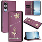 Ballet Girl Diamond Studded RFID Vegan Leather Phone Case, For Samsung Galaxy S26+ 5G, For Samsung Galaxy S26 Edge 5G, For Samsung Galaxy S26 Ultra 5G, For Samsung Galaxy S26 5G, For Samsung Galaxy S25 FE 5G, For Samsung Galaxy S25 Edge 5G
