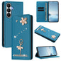 Ballet Girl Diamond Studded RFID Vegan Leather Phone Case, For Samsung Galaxy S26+ 5G, For Samsung Galaxy S26 Edge 5G, For Samsung Galaxy S26 Ultra 5G, For Samsung Galaxy S26 5G, For Samsung Galaxy S25 FE 5G, For Samsung Galaxy S25 Edge 5G