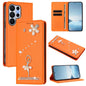 Ballet Girl Diamond Studded RFID Vegan Leather Phone Case, For Samsung Galaxy S26+ 5G, For Samsung Galaxy S26 Edge 5G, For Samsung Galaxy S26 Ultra 5G, For Samsung Galaxy S26 5G, For Samsung Galaxy S25 FE 5G, For Samsung Galaxy S25 Edge 5G
