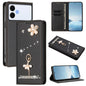 Ballet Girl Diamond Studded RFID Vegan Leather Phone Case, For Samsung Galaxy S26+ 5G, For Samsung Galaxy S26 Edge 5G, For Samsung Galaxy S26 Ultra 5G, For Samsung Galaxy S26 5G, For Samsung Galaxy S25 FE 5G, For Samsung Galaxy S25 Edge 5G