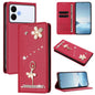Ballet Girl Diamond Studded RFID Vegan Leather Phone Case, For Samsung Galaxy S26+ 5G, For Samsung Galaxy S26 Edge 5G, For Samsung Galaxy S26 Ultra 5G, For Samsung Galaxy S26 5G, For Samsung Galaxy S25 FE 5G, For Samsung Galaxy S25 Edge 5G