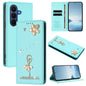 Ballet Girl Diamond Studded RFID Vegan Leather Phone Case, For Samsung Galaxy Z Fold7 5G