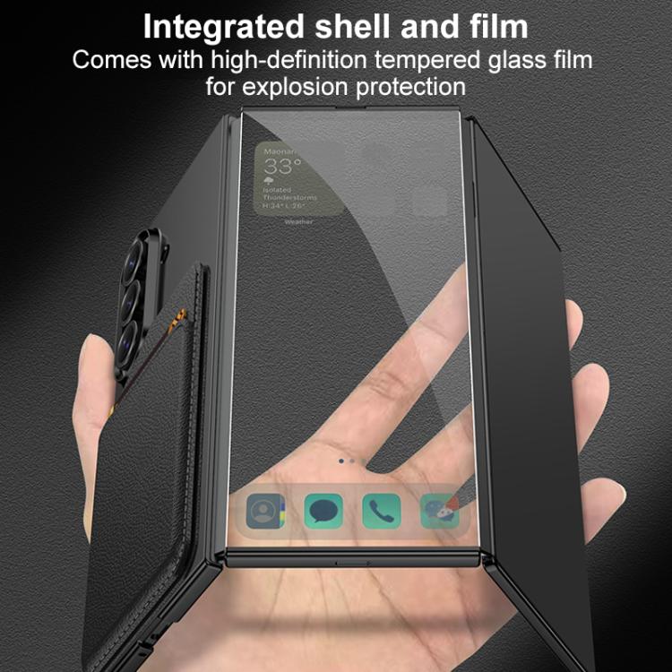 GKK Integrated Ultra-thin Magnetic Slanted Card Bag Phone Case, For Samsung Galaxy Z TriFold