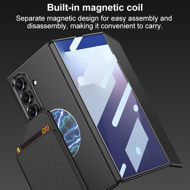 GKK Integrated Ultra-thin Magnetic Slanted Card Bag Phone Case, For Samsung Galaxy Z TriFold