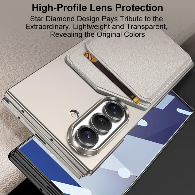 GKK Integrated Ultra-thin Magnetic Slanted Card Bag Phone Case, For Samsung Galaxy Z TriFold