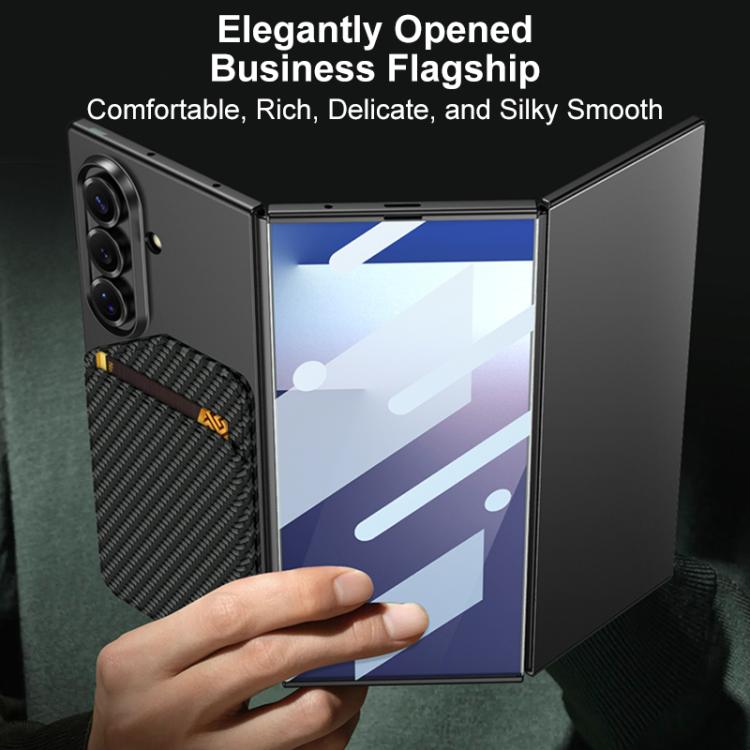 GKK Integrated Ultra-thin Magnetic Slanted Card Bag Phone Case, For Samsung Galaxy Z TriFold