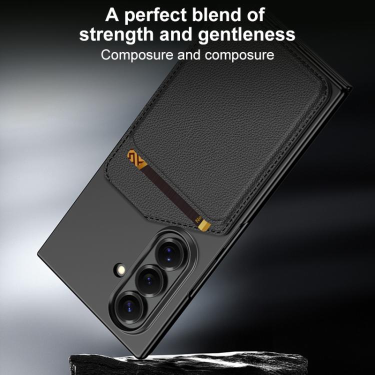 GKK Integrated Ultra-thin Magnetic Slanted Card Bag Phone Case, For Samsung Galaxy Z TriFold