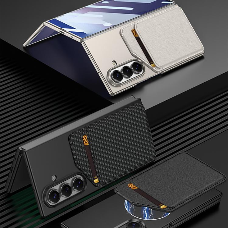 GKK Integrated Ultra-thin Magnetic Slanted Card Bag Phone Case, For Samsung Galaxy Z TriFold