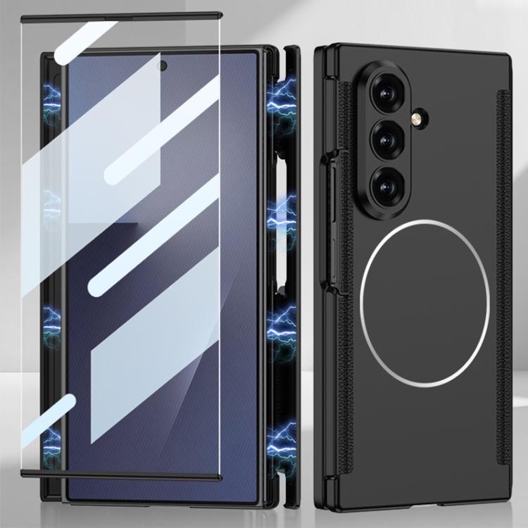 GKK Double Magnetic Hinge Folding Full Coverage Nickel Ring Phone Case, For Samsung Galaxy Z TriFold