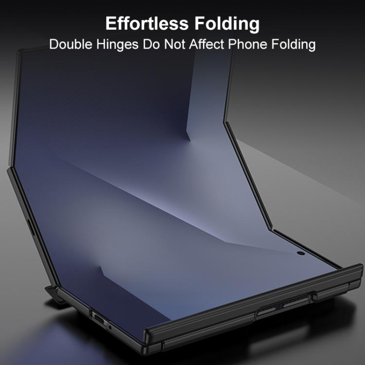 GKK Double Magnetic Hinge Folding Full Coverage Nickel Ring Phone Case, For Samsung Galaxy Z TriFold