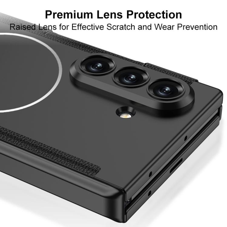 GKK Double Magnetic Hinge Folding Full Coverage Nickel Ring Phone Case, For Samsung Galaxy Z TriFold