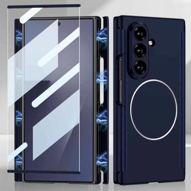 GKK Double Magnetic Hinge Folding Full Coverage Nickel Ring Phone Case, For Samsung Galaxy Z TriFold