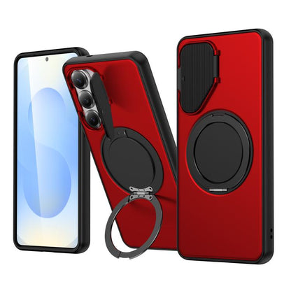 ShellGod Magnetic Rotation Holder Lens Shield PC TPU Hybrid Phone Case, For Samsung Galaxy S26+ 5G, For Samsung Galaxy S26 Ultra 5G, For Samsung Galaxy S26 5G, For Samsung Galaxy A57 5G, For Samsung Galaxy A36 / A56 / A37 5G                            ...