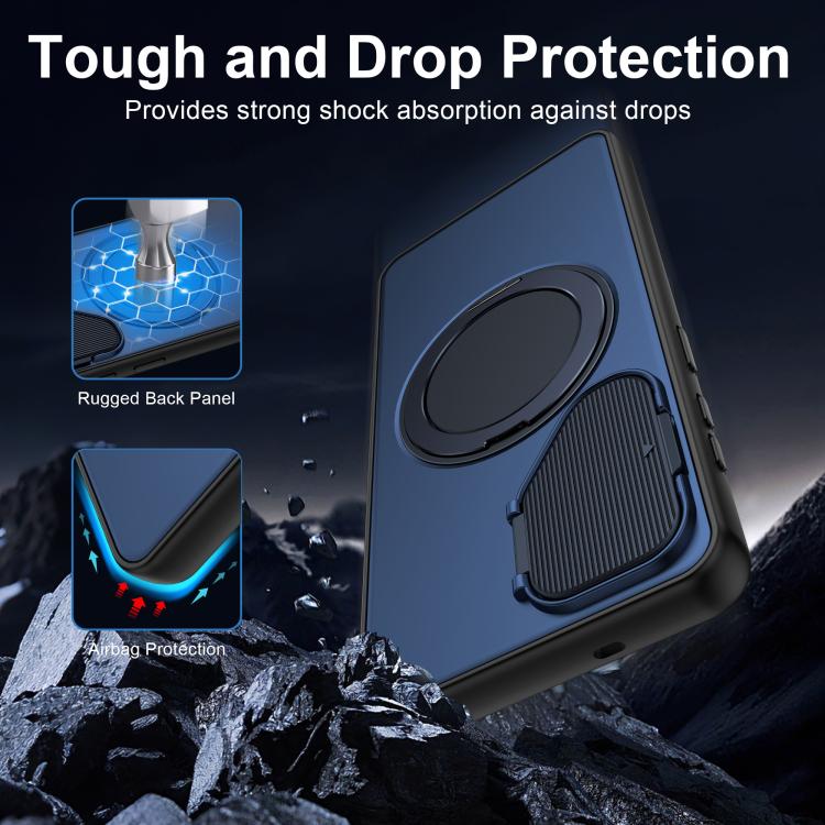 ShellGod Magnetic Rotation Holder Lens Shield PC TPU Hybrid Phone Case, For Samsung Galaxy S26+ 5G, For Samsung Galaxy S26 Ultra 5G, For Samsung Galaxy S26 5G, For Samsung Galaxy A57 5G, For Samsung Galaxy A36 / A56 / A37 5G                            ...
