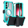 Acrylic Full Coverage Magnetic Phone Case with Back Clip, For Samsung Galaxy S26+ 5G, For Samsung Galaxy S26 Ultra 5G, For Samsung Galaxy S26 5G, For Samsung Galaxy S25 5G / S24 5G, For Samsung Galaxy S25+ 5G / S24+ 5G, For Samsung Galaxy S25 Ultra 5G
