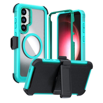 Acrylic Full Coverage Magnetic Phone Case with Back Clip, For Samsung Galaxy S26+ 5G, For Samsung Galaxy S26 Ultra 5G, For Samsung Galaxy S26 5G, For Samsung Galaxy S25 5G / S24 5G, For Samsung Galaxy S25+ 5G / S24+ 5G, For Samsung Galaxy S25 Ultra 5G
