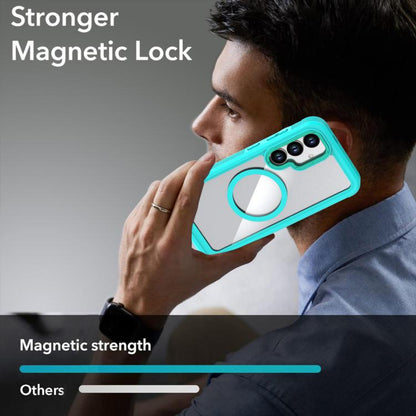 Acrylic Full Coverage Magnetic Phone Case with Back Clip, For Samsung Galaxy S26+ 5G, For Samsung Galaxy S26 Ultra 5G, For Samsung Galaxy S26 5G, For Samsung Galaxy S25 5G / S24 5G, For Samsung Galaxy S25+ 5G / S24+ 5G, For Samsung Galaxy S25 Ultra 5G