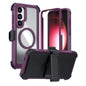 Acrylic Full Coverage Magnetic Phone Case with Back Clip, For Samsung Galaxy S26+ 5G, For Samsung Galaxy S26 Ultra 5G, For Samsung Galaxy S26 5G, For Samsung Galaxy S25 5G / S24 5G, For Samsung Galaxy S25+ 5G / S24+ 5G, For Samsung Galaxy S25 Ultra 5G