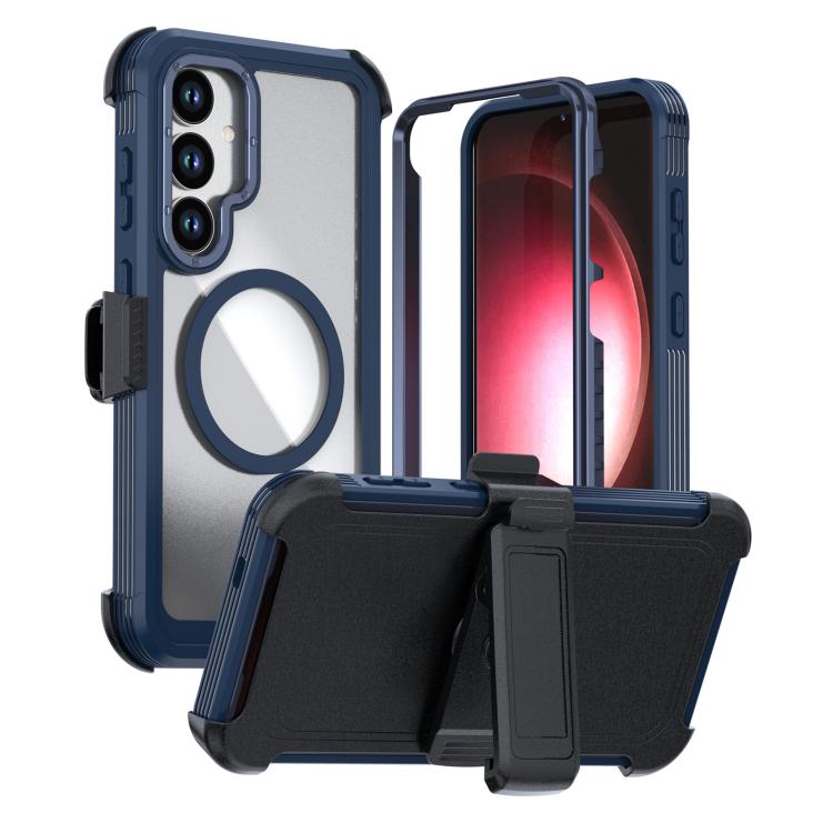 Acrylic Full Coverage Magnetic Phone Case with Back Clip, For Samsung Galaxy S26+ 5G, For Samsung Galaxy S26 Ultra 5G, For Samsung Galaxy S26 5G, For Samsung Galaxy S25 5G / S24 5G, For Samsung Galaxy S25+ 5G / S24+ 5G, For Samsung Galaxy S25 Ultra 5G