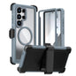 Acrylic Full Coverage Magnetic Phone Case with Back Clip, For Samsung Galaxy S24 FE 5G, For Samsung Galaxy S24 Ultra 5G