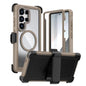 Acrylic Full Coverage Magnetic Phone Case with Back Clip, For Samsung Galaxy S24 FE 5G, For Samsung Galaxy S24 Ultra 5G