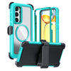 Acrylic Full Coverage Magnetic Phone Case with Back Clip, For Samsung Galaxy S24 FE 5G, For Samsung Galaxy S24 Ultra 5G