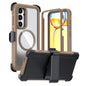 Acrylic Full Coverage Magnetic Phone Case with Back Clip, For Samsung Galaxy S24 FE 5G, For Samsung Galaxy S24 Ultra 5G