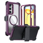 Acrylic Full Coverage Magnetic Phone Case with Back Clip, For Samsung Galaxy S24 FE 5G, For Samsung Galaxy S24 Ultra 5G