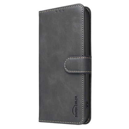 Solid Color Calfskin Texture RFID Vegan Leather Phone Case, For Samsung Galaxy S23 5G