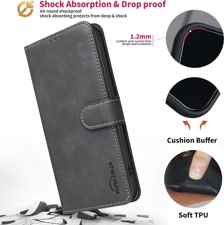 Solid Color Calfskin Texture RFID Vegan Leather Phone Case, For Samsung Galaxy S23 5G