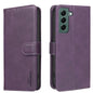 Solid Color Calfskin Texture RFID Vegan Leather Phone Case, For Samsung Galaxy S23 5G