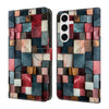 Crystal-Like Painted Vegan Leather Phone Case, For Samsung Galaxy S23 5G